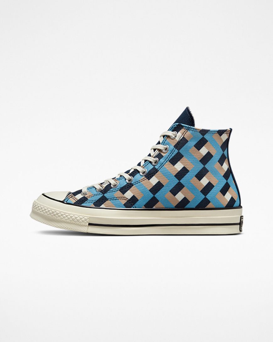 Women's Converse Chuck 70 Twisted Classics High Top Shoes Obsidian / Blue | AU 063E8F